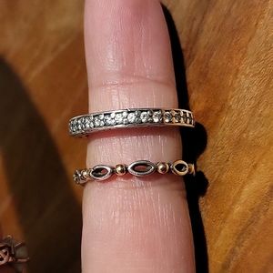 2 Pandora rings Size 5 / Eur 50